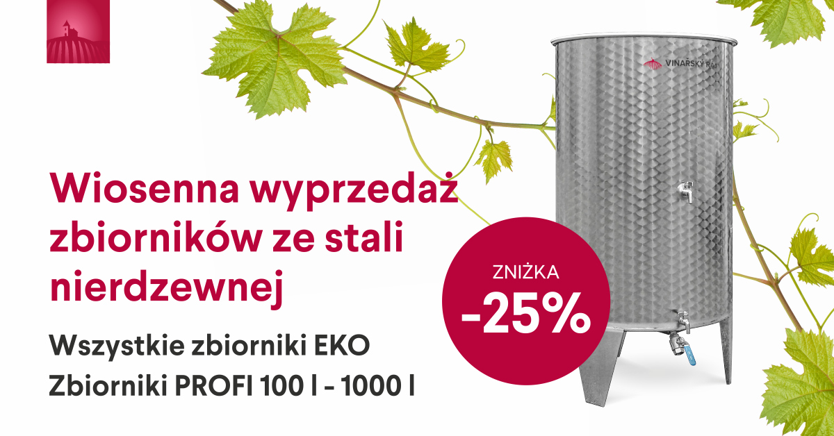 Wiosenna wyprzedaż zbiorników ze stali nierdzewnej